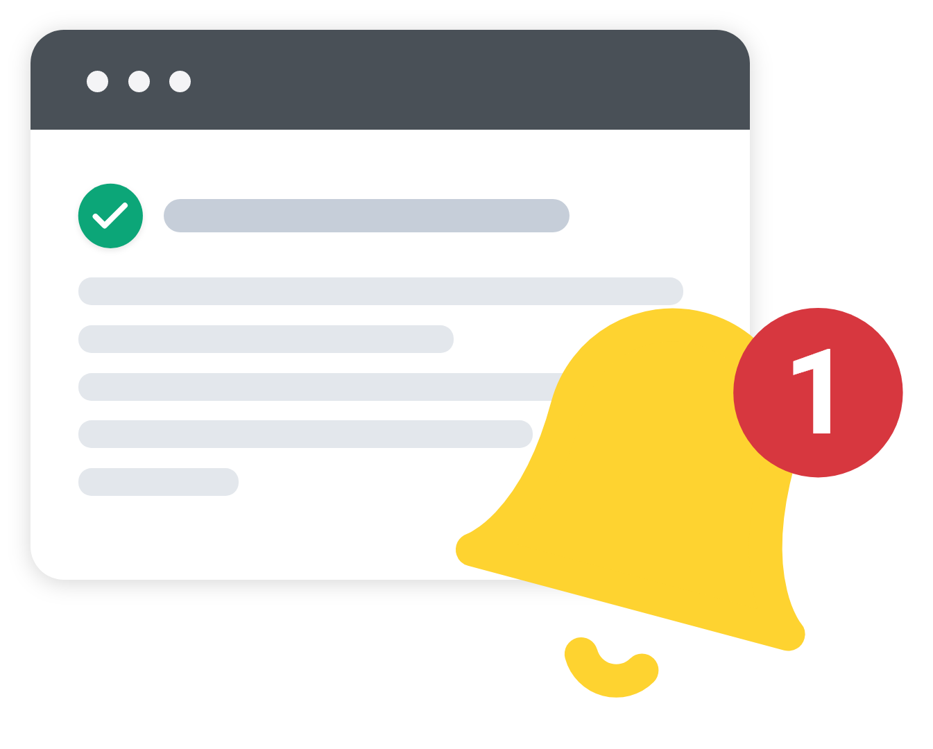 notifications, confirmation